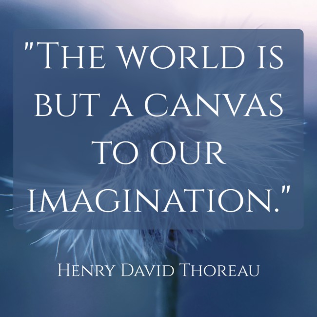 The world is but a canvas to our imagination. - Henry David Thoreau