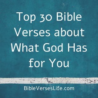 Top 30 Bible Verses about What God Has for You