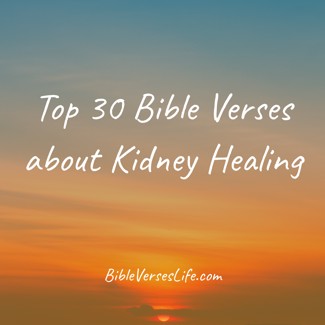 Top 30 Bible Verses about Kidney Healing