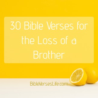 30 Bible Verses for the Loss of a Brother