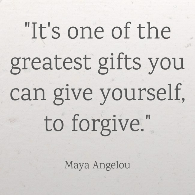 It's one of the greatest gifts you can give yourself, to forgive. - Maya Angelou