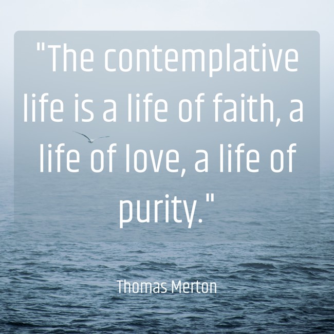 The contemplative life is a life of faith, a life of love, a life of purity. - Thomas Merton
