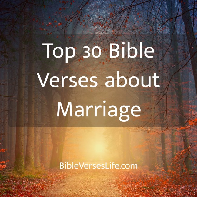 Top 30 Bible Verses about Marriage