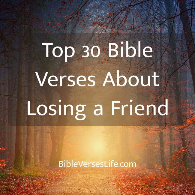 Top 30 Bible Verses About Losing a Friend