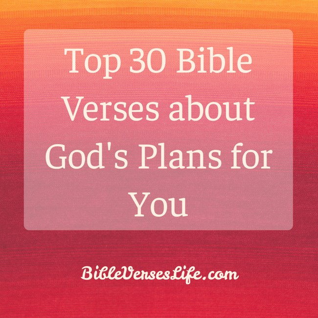 Top 30 Bible Verses about God’s Plans for You