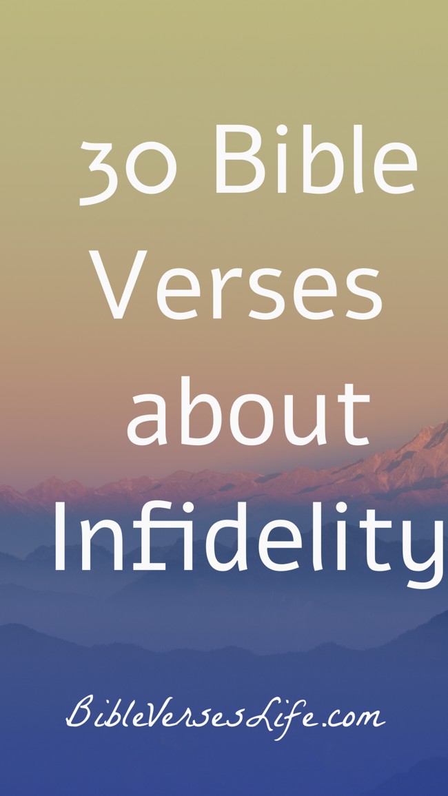 30 Bible Verses about Infidelity