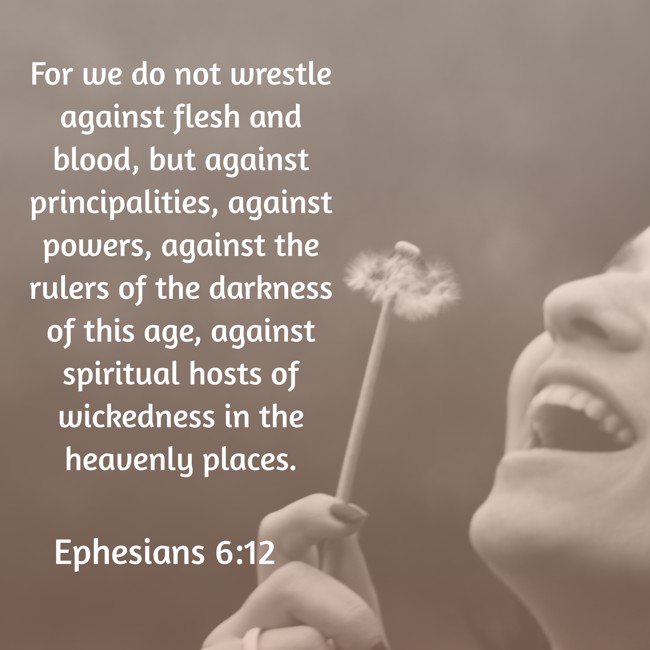 For we do not wrestle against flesh and blood, but against principalities, against powers, against the rulers of the darkness of this age, against spiritual hosts of wickedness in the heavenly places. - Ephesians 6:12