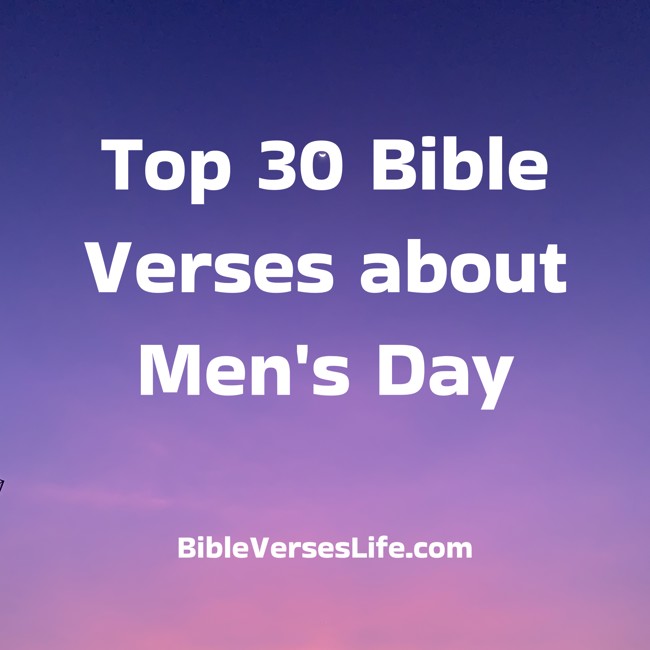 Top 30 Bible Verses about Men’s Day