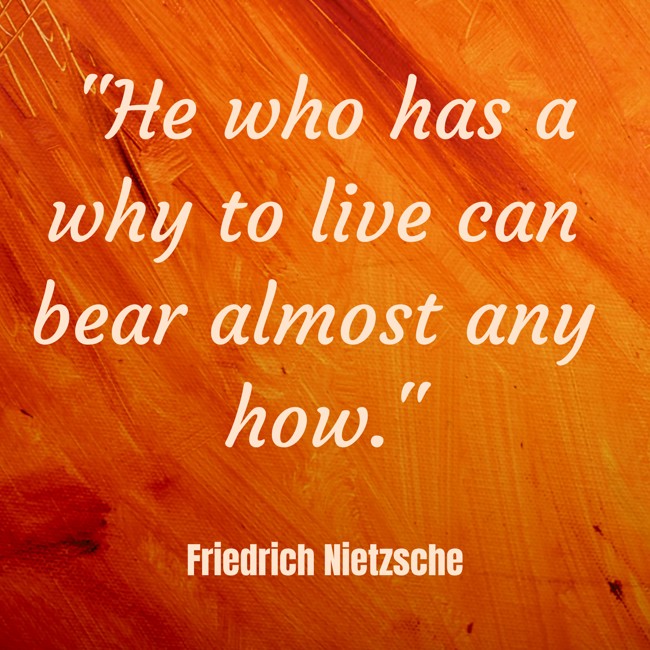 He who has a why to live can bear almost any how. - Friedrich Nietzsche