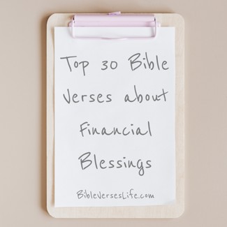 Top 30 Bible Verses about Financial Blessings