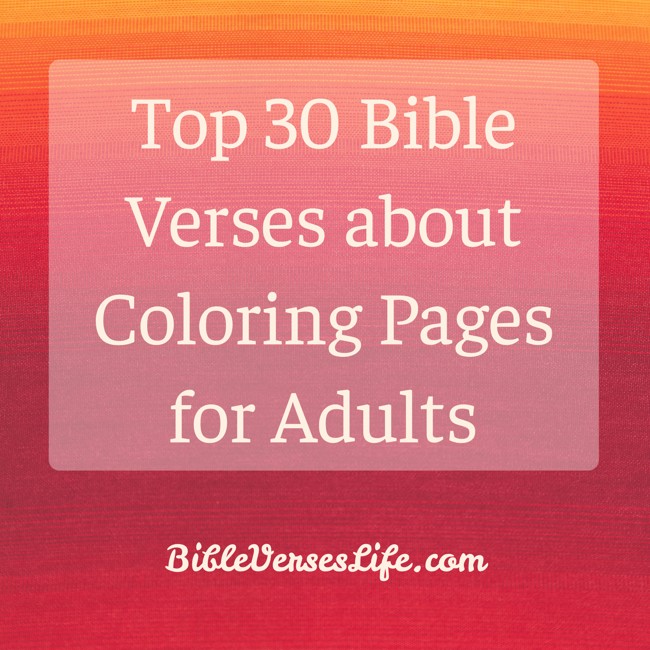 Top 30 Bible Verses about Coloring Pages for Adults