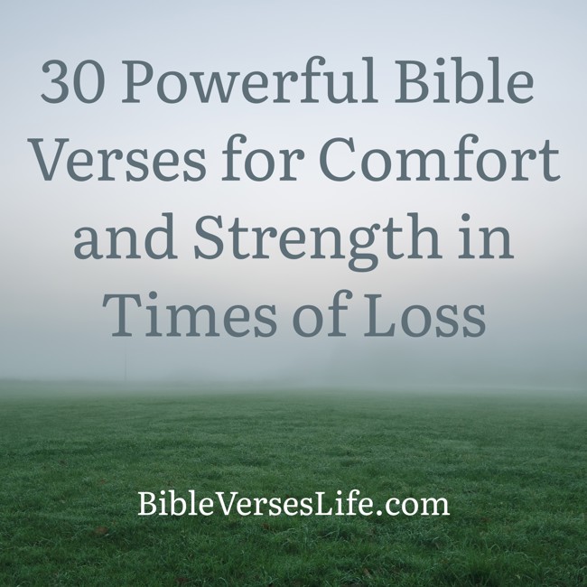 30 Powerful Bible Verses for Comfort and Strength in Times of Loss