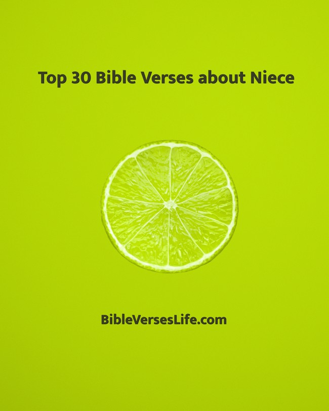 Top 30 Bible Verses about Niece