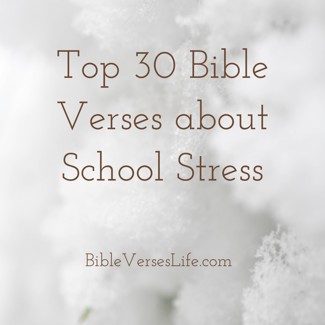 Top 30 Bible Verses about School Stress
