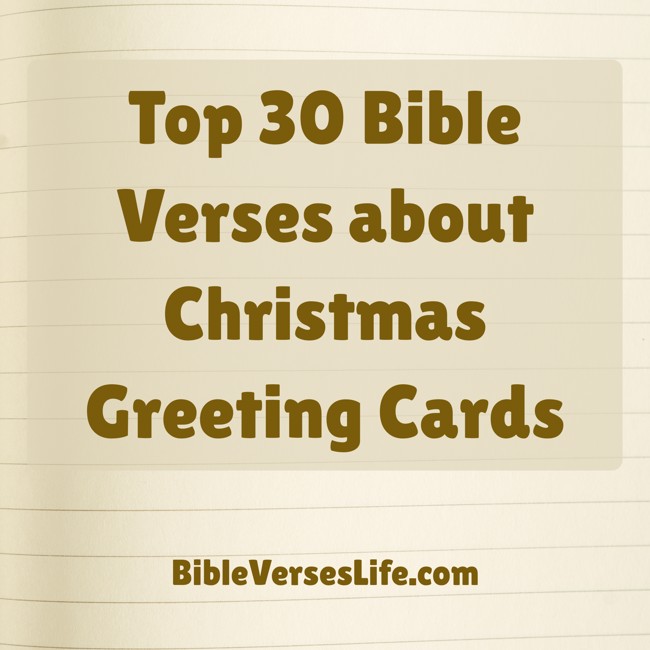 Top 30 Bible Verses about Christmas Greeting Cards