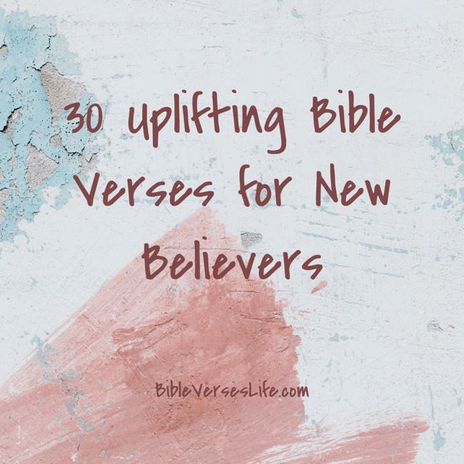 30 Uplifting Bible Verses for New Believers