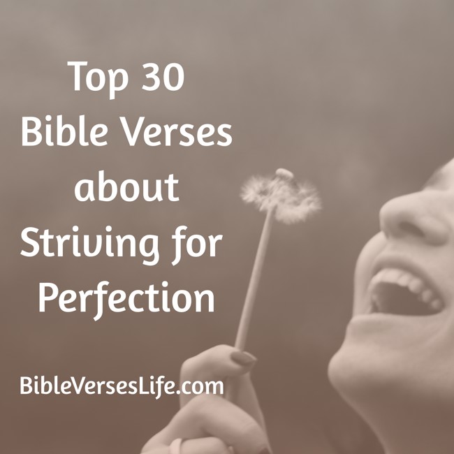 Top 30 Bible Verses about Striving for Perfection