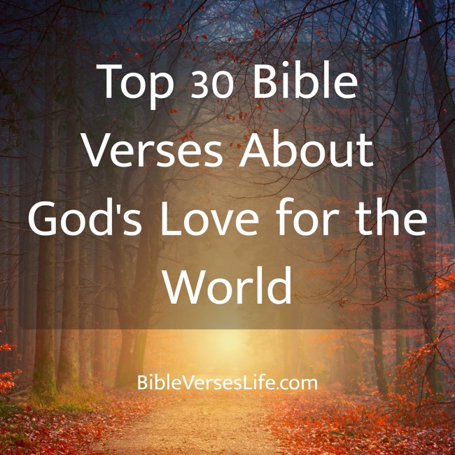 Top 30 Bible Verses About God’s Love for the World