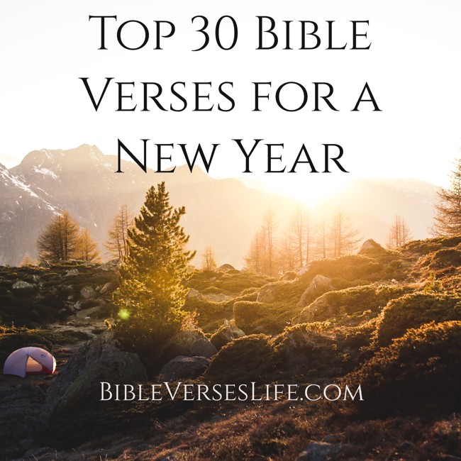 Top 30 Bible Verses for a New Year