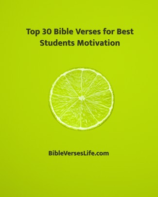Top 30 Bible Verses for Best Students Motivation