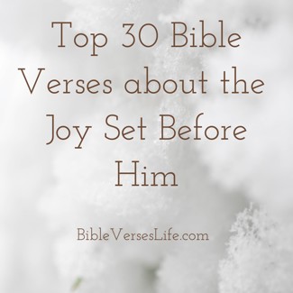 Top 30 Bible Verses about the Joy Set Before Him