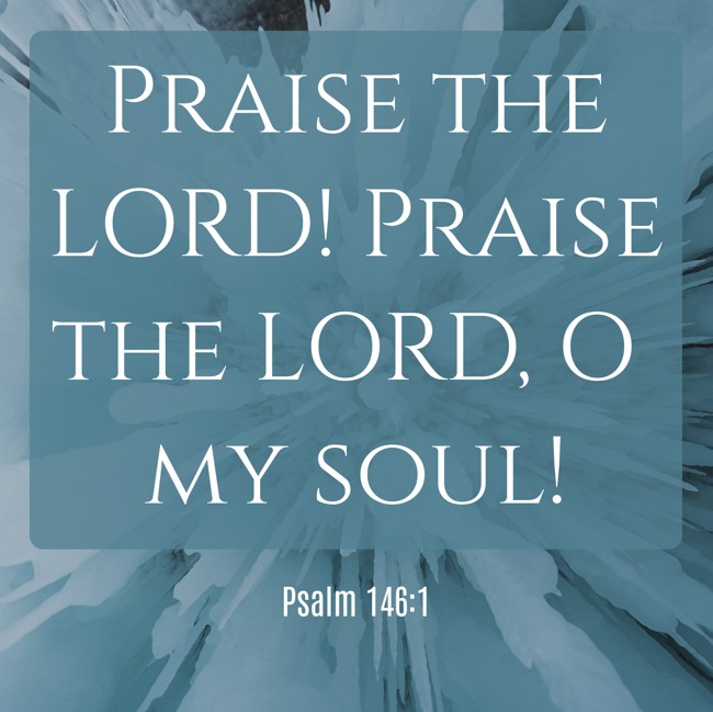 Praise the LORD! Praise the LORD, O my soul! - Psalm 146:1