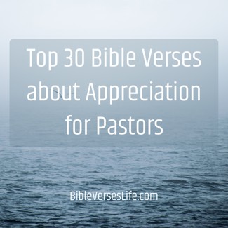 Top 30 Bible Verses about Appreciation for Pastors