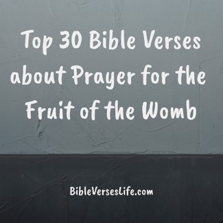 Top 30 Bible Verses about Prayer for the Fruit of the Womb