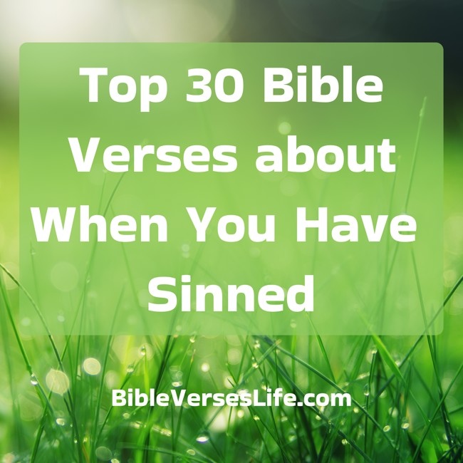 Top 30 Bible Verses about When You Have Sinned