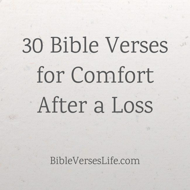 30 Bible Verses for Comfort After a Loss