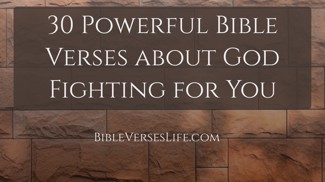 30 Powerful Bible Verses about God Fighting for You