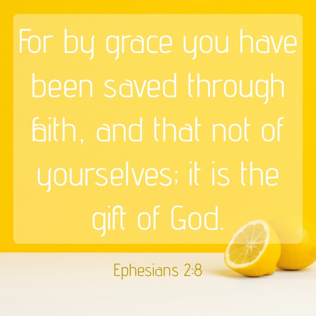 For by grace you have been saved through faith, and that not of yourselves; it is the gift of God. - Ephesians 2:8