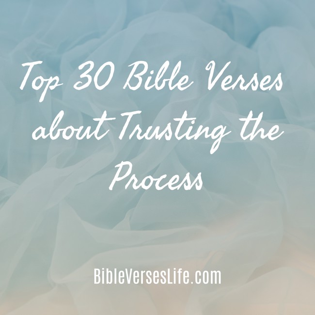 Top 30 Bible Verses about Trusting the Process