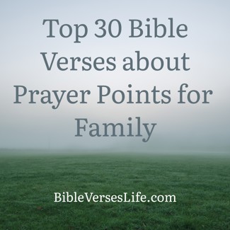 Top 30 Bible Verses about Prayer Points for Family