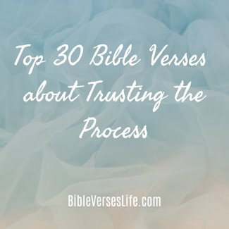 Top 30 Bible Verses about Trusting the Process
