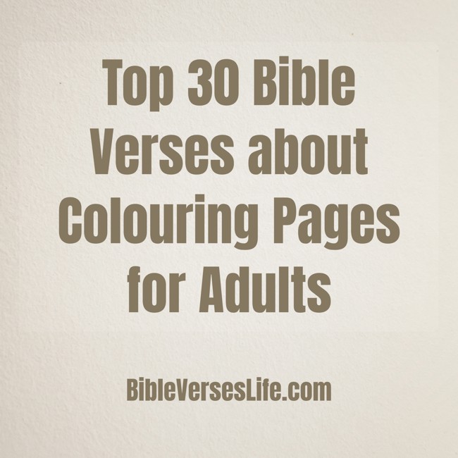 Top 30 Bible Verses about Colouring Pages for Adults