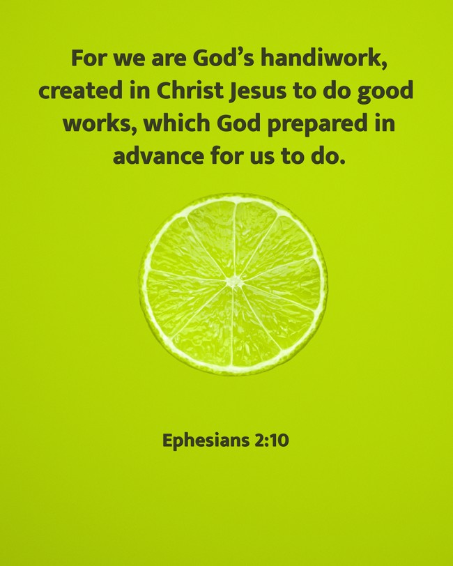 For we are God’s handiwork, created in Christ Jesus to do good works, which God prepared in advance for us to do. - Ephesians 2:10