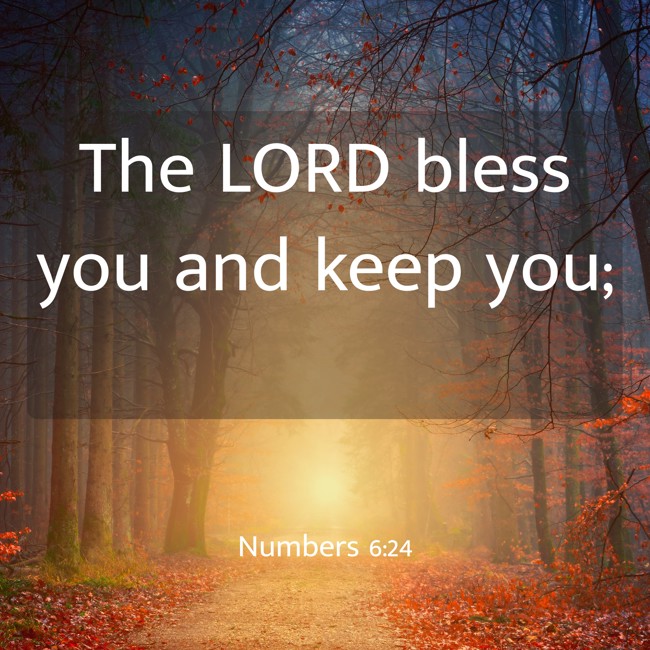 The LORD bless you and keep you; - Numbers 6:24