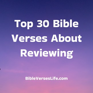 Top 30 Bible Verses About Reviewing