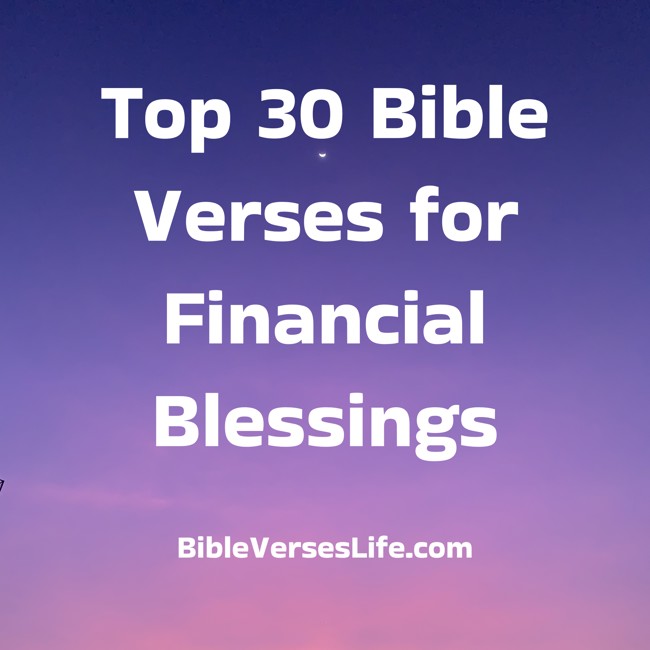 Top 30 Bible Verses for Financial Blessings