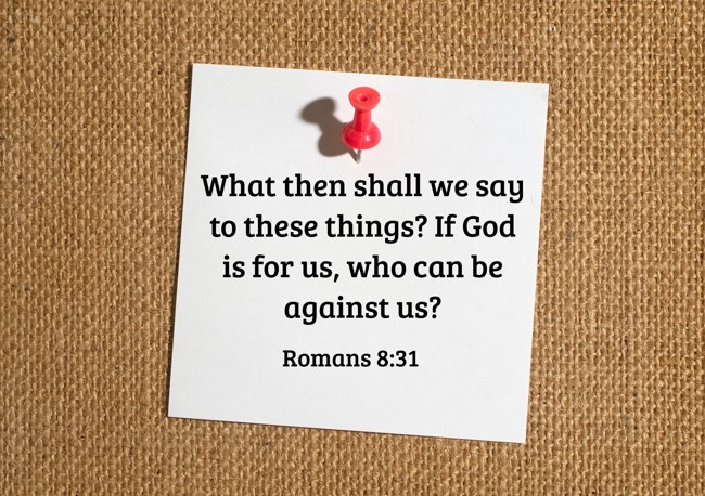 What then shall we say to these things? If God is for us, who can be against us? - Romans 8:31