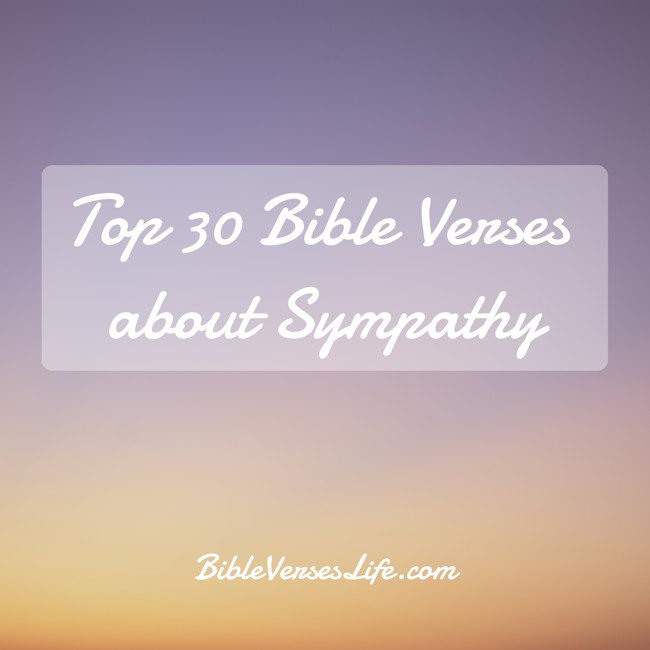 Top 30 Bible Verses about Sympathy