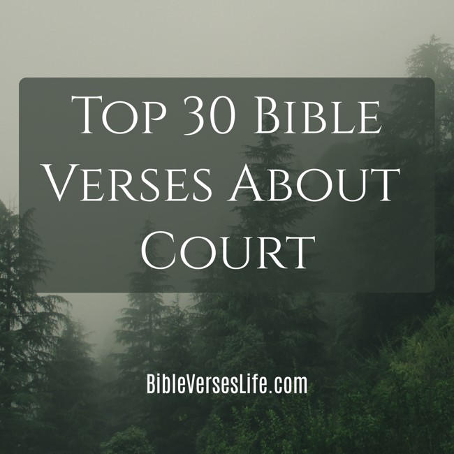 Top 30 Bible Verses About Court