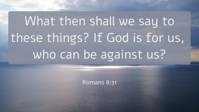 What then shall we say to these things? If God is for us, who can be against us? - Romans 8:31
