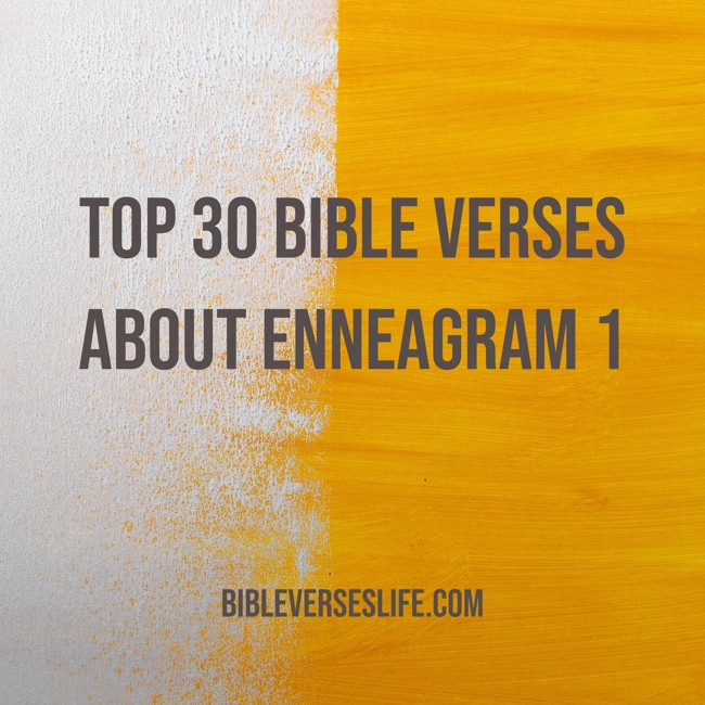Top 30 Bible Verses about Enneagram 1