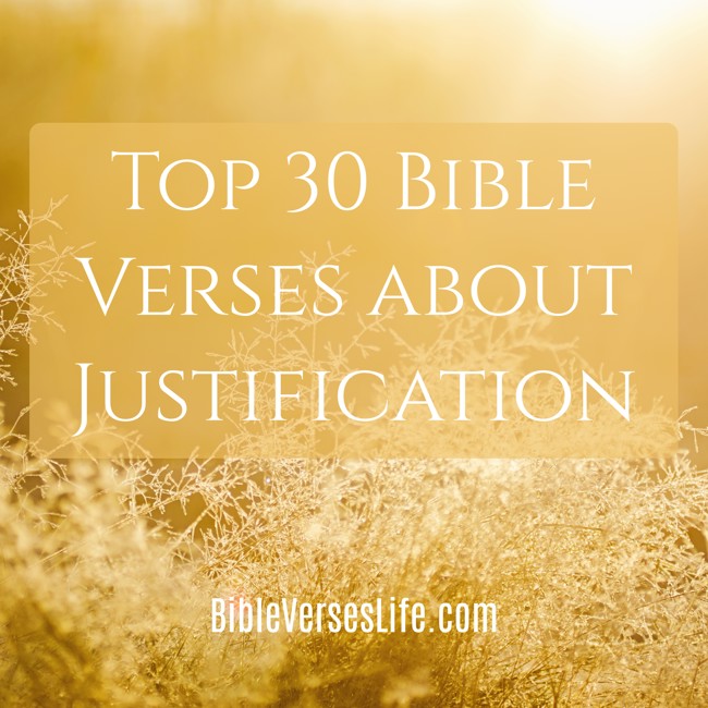Top 30 Bible Verses about Justification