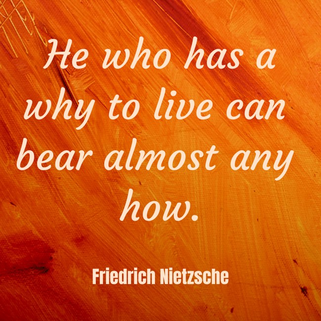 He who has a why to live can bear almost any how. - Friedrich Nietzsche