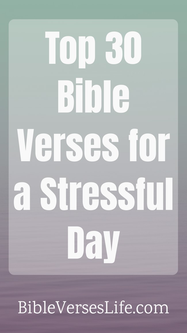 Top 30 Bible Verses for a Stressful Day