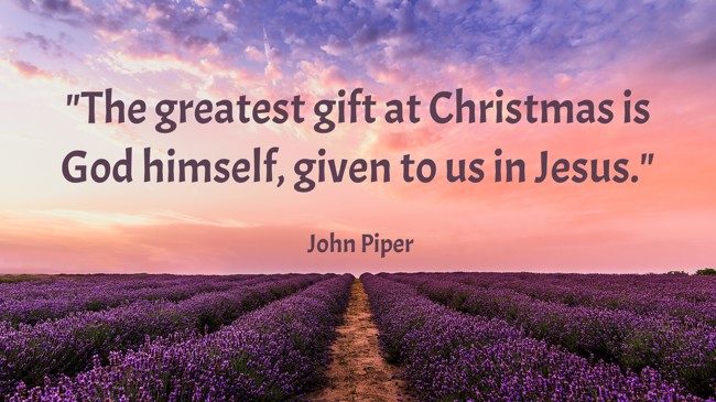 The greatest gift at Christmas is God himself, given to us in Jesus. - John Piper