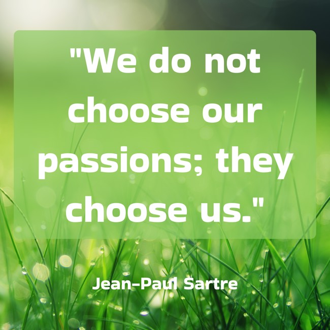 We do not choose our passions; they choose us. - Jean-Paul Sartre